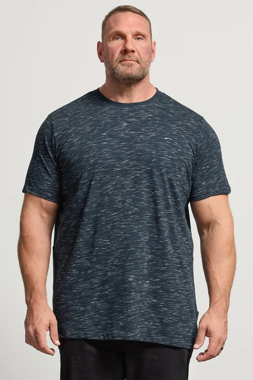 BadRhino Navy Blue Injected Slub T-Shirt - 4XL Image 2