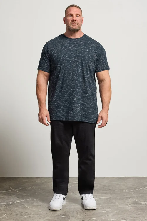 BadRhino Navy Blue Injected Slub T-Shirt - 4XL Image 4