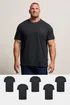 BadRhino 5 Pack Black Core T-Shirts - 3XL Image 1