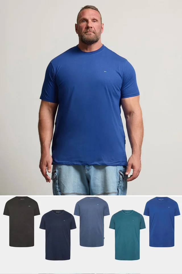 BadRhino 5 Pack Blue & Black Core T-Shirts