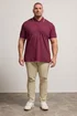 BadRhino Windsor Wine Red Tipped Red Polo Shirt - 7/8 XL Image 2