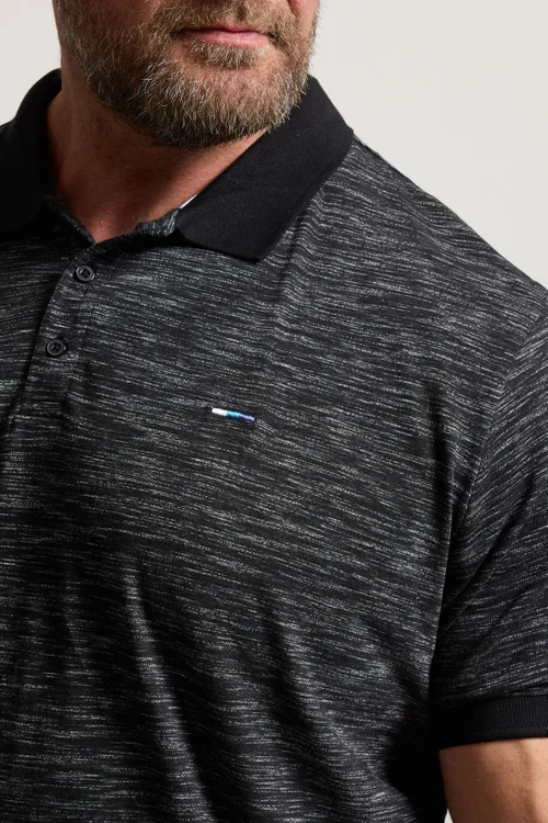BadRhino Black Slub Polo Shirt - Extra Large Image 5