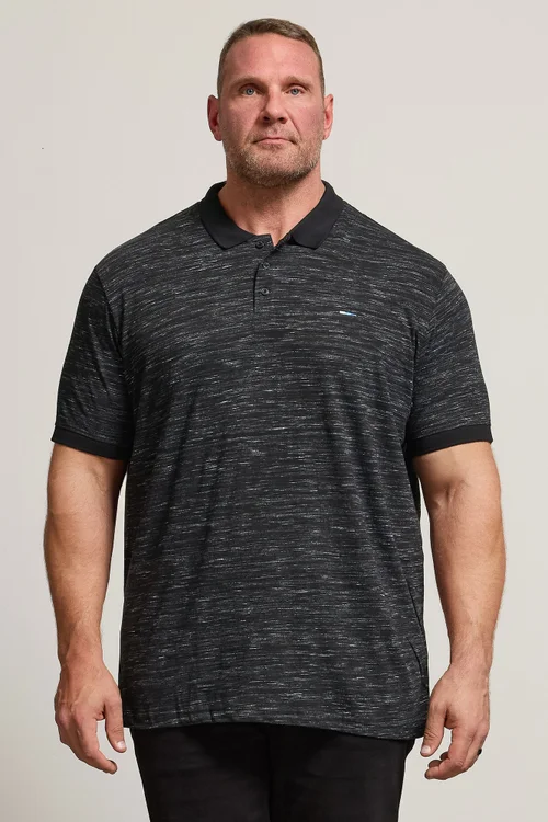 BadRhino Black Slub Polo Shirt - Extra Large Image 2