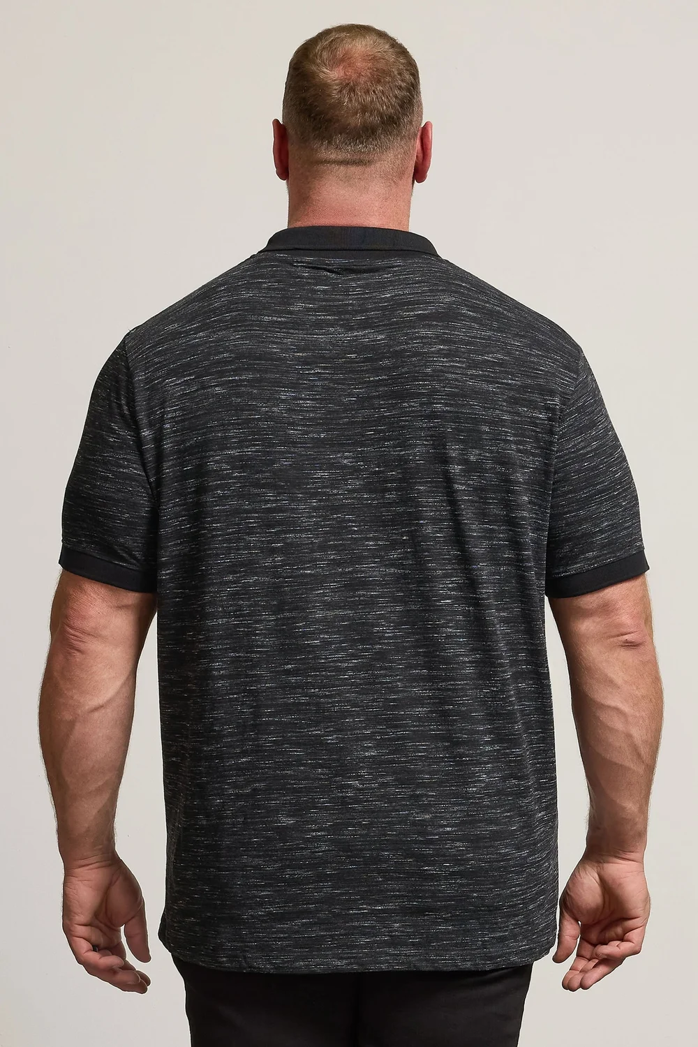 BadRhino Black Slub Polo Shirt - Extra Large Image 4