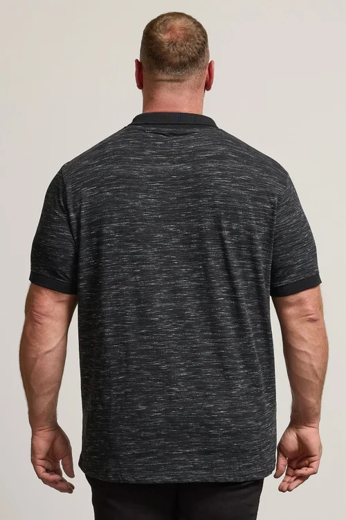 BadRhino Black Slub Polo Shirt - Extra Large Image 4