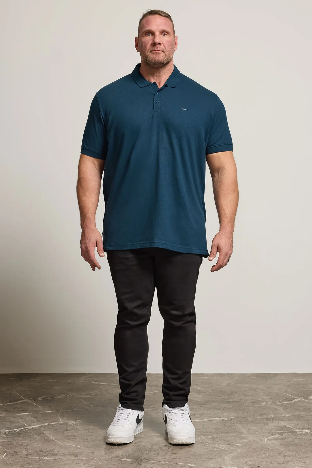 BadRhino 5 Pack Navy Blue & Light Blue Polo Shirts - 3XL Image 3