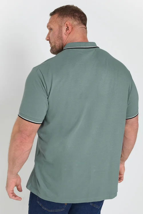 BadRhino Green Tipped Core Polo Shirt - 4XL Image 3