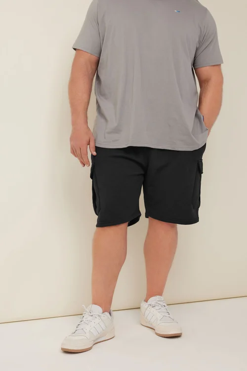 BadRhino Black Essential Cargo Jogger Shorts - 3XL Image 1