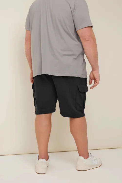 BadRhino Black Essential Cargo Jogger Shorts - 3XL Image 3
