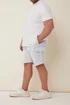 BadRhino Grey Marl Essential Cargo Jogger Shorts - Extra Large Image 4