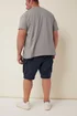 BadRhino Navy Blue Essential Cargo Jogger Shorts - 4XL Image 3