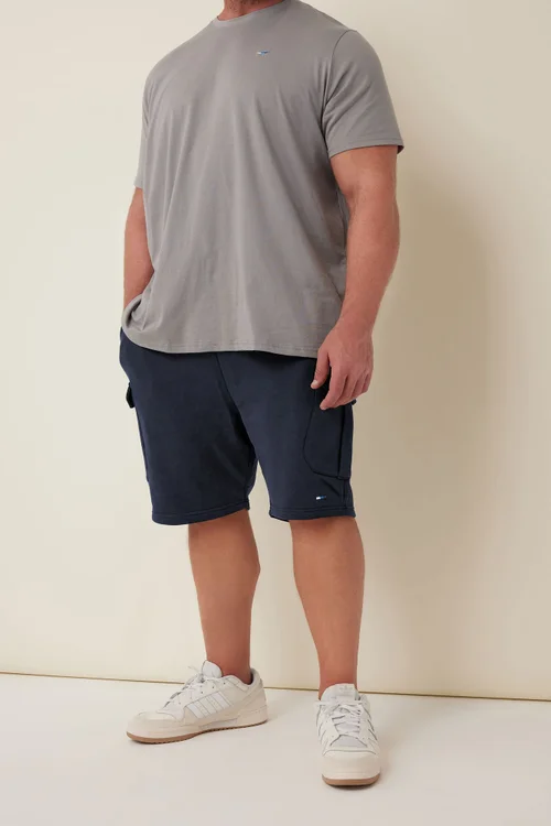 BadRhino Navy Blue Essential Cargo Jogger Shorts - 4XL Image 1