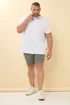 BadRhino Big & Tall Sage Green Stretch Chino Shorts - 54 W Image 3