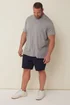 BadRhino Navy Blue Stretch Elasticated Waist Chino Shorts - 3XL Image 2