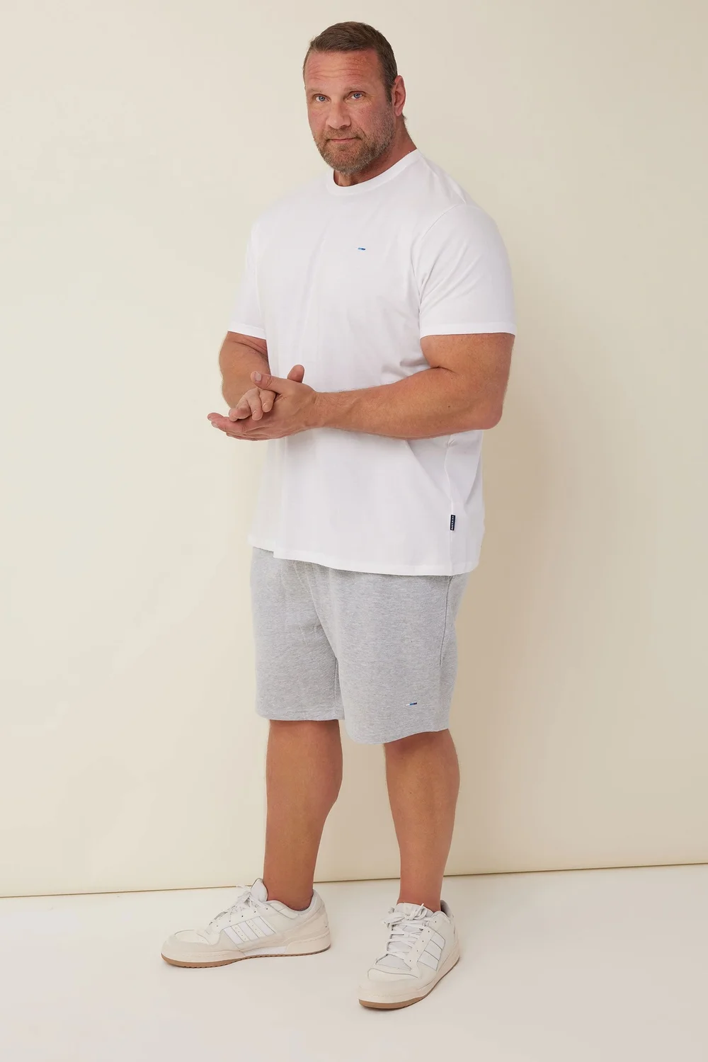 BadRhino Grey Marl Essential Jogger Shorts - Extra Large Image 2