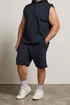 BadRhino Navy Blue Essential Jogger Shorts - 4XL Image 1
