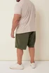 BadRhino Khaki Green Essential Jogger Shorts - 3XL Image 3
