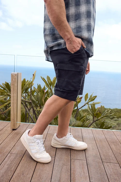 BadRhino Navy Blue Stretch Cargo Shorts - 52 W Image 1