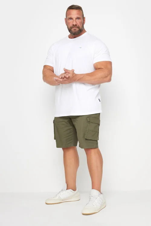 BadRhino Khaki Green Stretch Cargo Shorts - 54 W Image 3