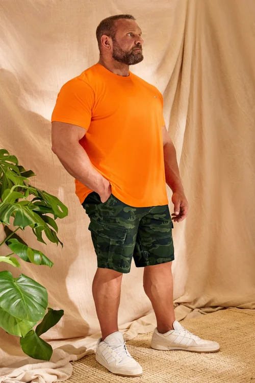 BadRhino Big & Tall Green Camo Cargo Shorts - 50 W Image 1