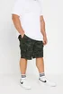 BadRhino Big & Tall Green Camo Cargo Shorts - 50 W Image 2