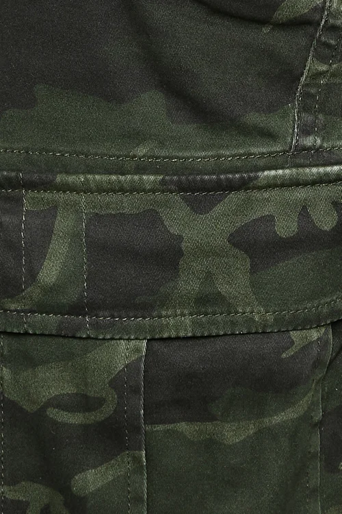 BadRhino Big & Tall Green Camo Cargo Shorts - 50 W Image 4