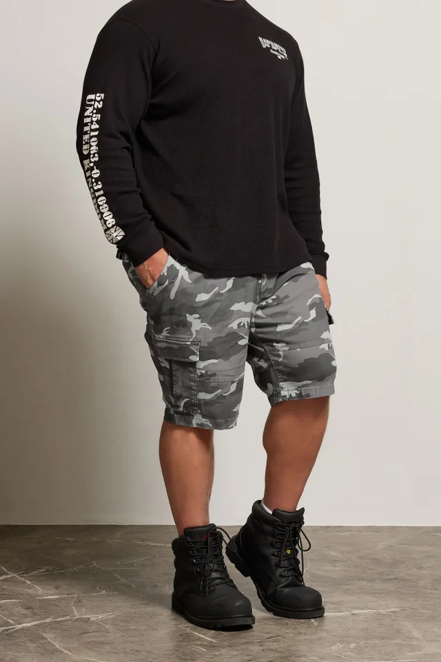 BadRhino Grey Camo Cargo Shorts