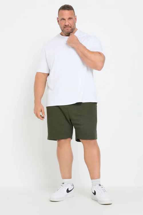 BadRhino Khaki Green Ribbed Shorts - XXL Image 2