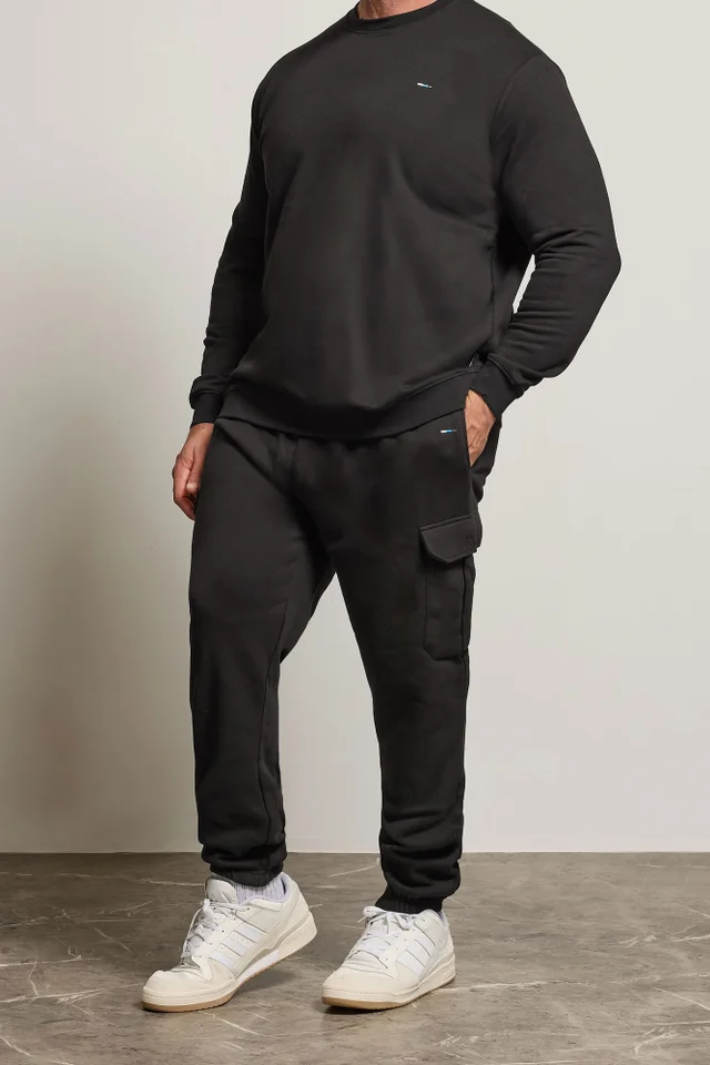 BadRhino Black Cargo Joggers
