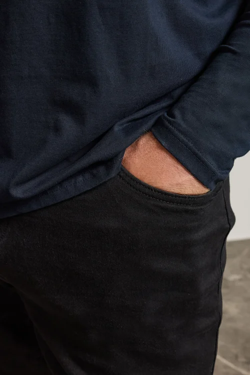 BadRhino Black Straight Leg Stretch Jeans - 42/L32 Image 4