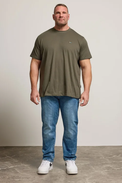 BadRhino Blue Washed Straight Leg Stretch Jeans - 56/L30 Image 2