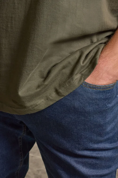 BadRhino Indigo Blue Straight Leg Stretch Jeans - 52/L34 Image 4