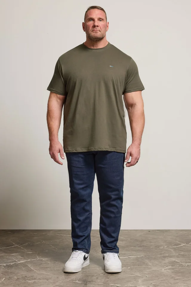 BadRhino Indigo Blue Straight Leg Stretch Jeans