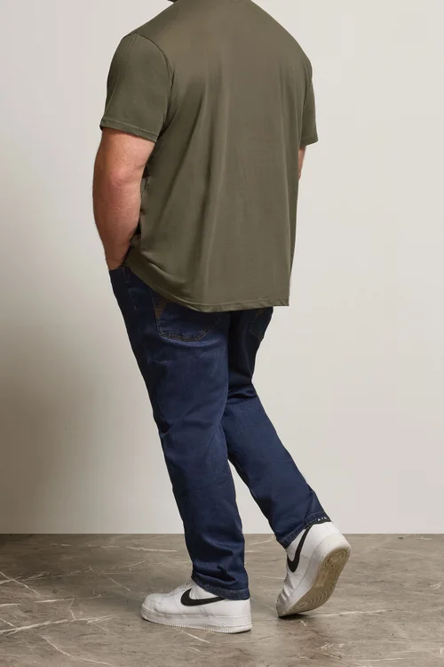 BadRhino Indigo Blue Straight Leg Stretch Jeans - 52/L34 Image 3