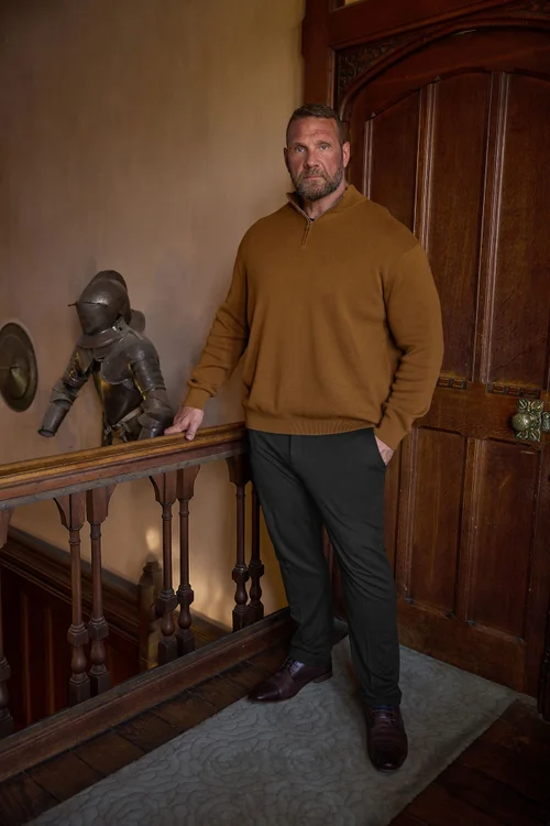 BadRhino Black Stretch Trousers - 40/L34 Image 1