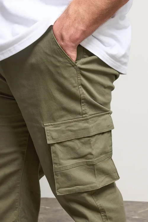 BadRhino Khaki Green Stretch Cargo Trousers - 58/L30 Image 5
