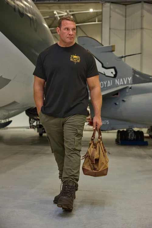 BadRhino Khaki Green Stretch Cargo Trousers - 58/L30 Image 1