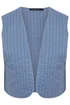LIMITED COLLECTION Curve Blue Washed Quilted Waistcoat - 20 Image 5