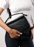 Where's That From Black Abrazo Geometric Top Handle Bag - One Size Image 1