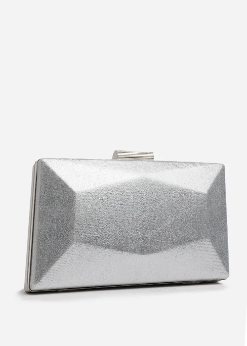 Where's That From Silver Oceane Embellished Evening Clutch - One Size Image 3