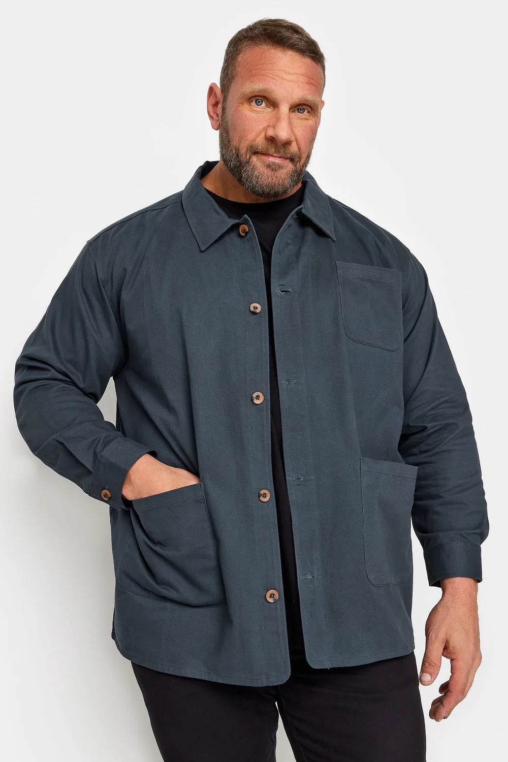 BadRhino Navy Blue Overshirt - 5/6 XL Image 1