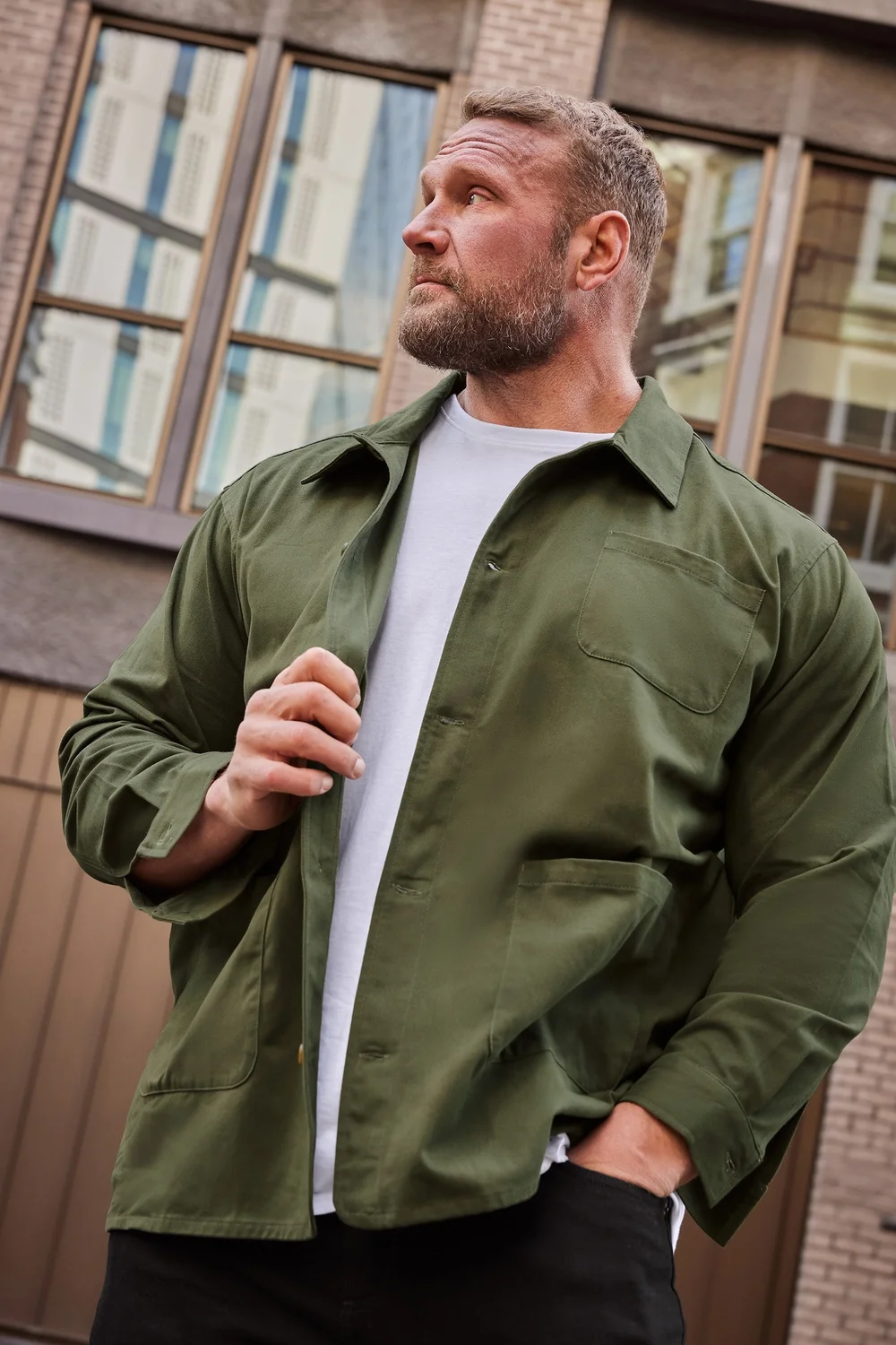 BadRhino Khaki Green Overshirt - 3XL Image 1