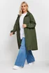 YOURS Curve Khaki Green Lightweight Longline Parka Jacket - 16 Image 2