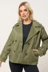Yours Curve Khaki Short Trench Coat - 18 Image 1