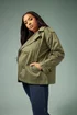 Yours Curve Khaki Short Trench Coat - 18 Image 5