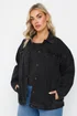 YOURS Curve Black Oversized Jacket - 22-24 Image 1