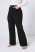 Yours Curve Black Wide Leg Denim Jeans - 16 Image 1