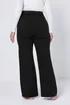 Yours Curve Black Wide Leg Denim Jeans - 16 Image 3