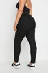Yours Curve Black Cargo Pocket Jeggings - 14 Image 3