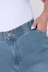 Yours Curve Blue Wide Leg Slouchy Jeans - 26/L30 Image 4